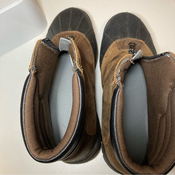 Propet Blizzard Zippered Snow Men's 9.5 XX 5E Brown Black Thinsulate M3792 BRB - Picture 11 of 16
